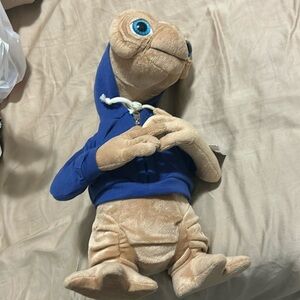 Universal Studios E.T. Extra Terrestrial 15" Plush with Blue Hoodie